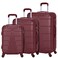 Senator Travel Bags Suitcase A1012 3 Pcs Hard Casing Trolley Luggage Set Burgundy