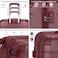 Senator Travel Bags Suitcase A1012 4 Pcs Hard Casing Trolley Luggage Set Burgundy