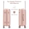 Senator Hard Case Trolley Luggage Set of 3 For Unisex ABS Lightweight 4 Double Wheeled Suitcase With Built In TSA Type Lock A5123 Milk Pink