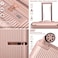 Senator Hard Case Trolley Luggage Set of 3 For Unisex ABS Lightweight 4 Double Wheeled Suitcase With Built In TSA Type Lock A5123 Milk Pink