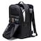 Arctic Hunter 3 in 1 Water Resistant Unisex 17.3-inch Backpack Convertible Slim Daypack with 2 small bag and Built-in USB Jack for Casual and Business B00483 Black