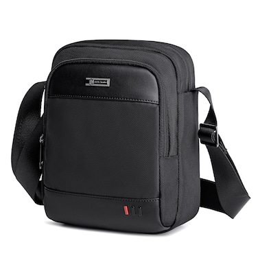 Arctic Hunter Unisex Sling Bag Water Resistant Stylish Anti-Theft Shoulder Side Bag for Men and Women with iPad Shockproof Compartment K00063 Black