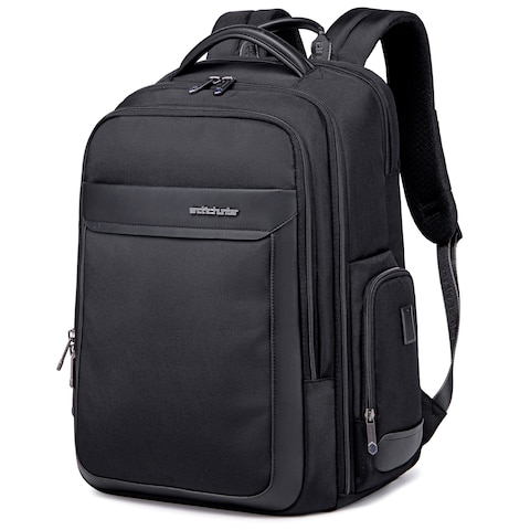Arctic Hunter Water Resistant Lightweight Laptop Backpack with USB/Headphone Jack for Men and Women to Office Casual Travel B00544 Black