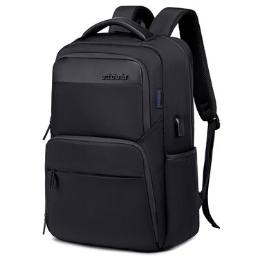Arctic Hunter Durable Casual Daypack Water Resistant 23 L Computer Bag with Luggage Carry Strap Built in USB port and Anti-Theft pockets for Men and Women B00113C Black