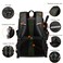 Arctic Hunter Durable Gym Sports Backpack Water Resistant 18.5-inch Casual Daypack with Luggage Trolley Carry Belt and Built in USB Jack for Men B00391-XD Black