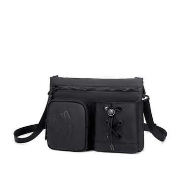 Arctic Hunter Premium Shoulder Sling Bag Water Resistant Polyester Unisex Cross  body Bag for Travel Business School College K00535 Black