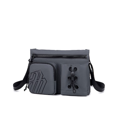 Arctic Hunter Premium Shoulder Sling Bag Water Resistant Polyester Unisex Cross  body Bag for Travel Business School College K00535 Grey