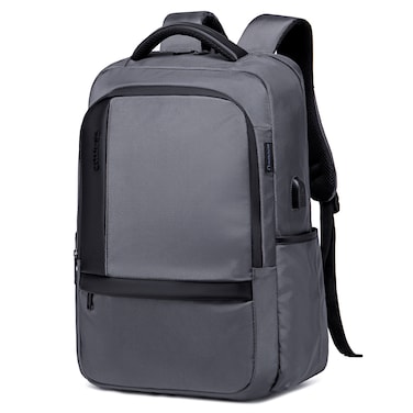 Arctic Hunter Casual Travel Backpack Water Resistant Unisex School College Bag with Built in USB Port and Laptop Compartment for Men and Women B00120C Grey