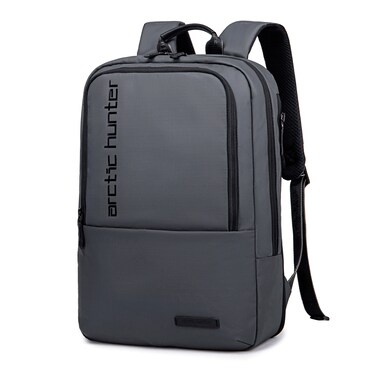 Arctic Hunter Water Repellent Laptop Backpack 15.6 Inch Polyester Travel Shoulder bag for Men and Women B00529, Grey