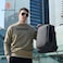 Arctic Hunter 17-inch Laptop Daypack Durable Polyester Backpack with Built In USB/Headphone Port Computer Bag for Men Women B00554, Grey