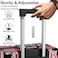 Cabinpro Lightweight Aluminum Frame Fashion Trolley Luggage Set of 3 Polycarbonate Hard Shell Suitcase with 4 Quite 360&deg; Double spinner wheels CP001 Rose Gold