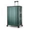 Cabinpro Lightweight Aluminum Frame Fashion Luggage Trolley Polycarbonate Hard Case Large Checked Luggage with 4 Quite 360&deg; Double Wheels CP001 Dark Green