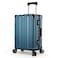 Cabinpro Lightweight Aluminum Frame Fashion Luggage Trolley Polycarbonate Hard Case Carry On Suitcase with 4 Quite 360&deg; Double Spinner Wheels CP001 Dark Blue