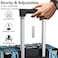 Cabinpro Lightweight Aluminum Frame Fashion Trolley Luggage Set of 3 Polycarbonate Hard Shell Suitcase with 4 Quite 360&deg; Double spinner wheels CP001 Dark Blue