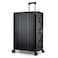 Cabinpro Lightweight Aluminum Frame Fashion Luggage Trolley Polycarbonate Hard Case Large Checked Luggage with 4 Quite 360&deg; Double Wheels CP001 Black