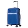 Cabinpro Hard Case Small Carry On Luggage Trolley For Unisex Polypropylene Lightweight 4 Double Wheeled Suitcase With Built In TSA Type Lock Travel Bag CP002 Sapphire Blue