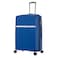 Cabinpro Hard Case Medium Checked Luggage Trolley For Unisex Polypropylene Lightweight 4 Double Wheeled Suitcase With Built In TSA Type Lock Travel Bag CP002 Sapphire Blue