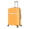 Cabinpro Hard Case Large Checked Luggage Trolley For Unisex Polypropylene Lightweight 4 Double Wheeled Suitcase With Built In TSA Type Lock Travel Bag CP002 Yellow