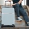 Cabinpro Hard Case Large Checked Luggage Trolley For Unisex Polypropylene Lightweight 4 Double Wheeled Suitcase With Built In TSA Type Lock Travel Bag CP002 Mint