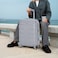 Senator Travel Bag Suitcase A1012 Hard Casing Cabin Luggage Trolley 51cm Silver