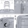 Senator Travel Bag Suitcase A1012 Hard Casing Cabin Luggage Trolley 51cm Silver