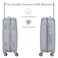 Senator Travel Bag Suitcase A1012 Hard Casing Extra Large Check-In Luggage Trolley 81cm Silver