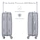 Senator Travel Bags Suitcase A1012 3 Pcs Hard Casing Trolley Luggage Set Silver