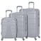 Senator Travel Bags Suitcase A1012 3 Pcs Hard Casing Trolley Luggage Set Silver