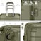 Senator Travel Bag Suitcase A1012 Hard Casing Cabin Luggage Trolley 51cm Olive
