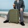 Senator Travel Bag Suitcase A1012 Hard Casing Medium Check-In Luggage Trolley 61cm Olive