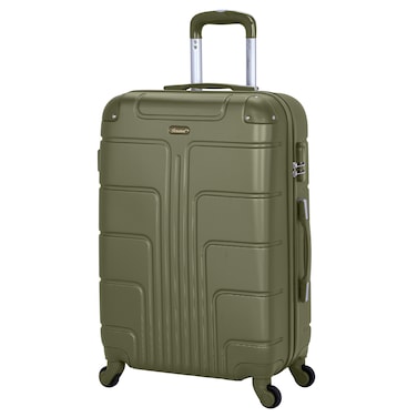 Senator Travel Bag Suitcase A1012 Hard Casing Medium Check-In Luggage Trolley 61cm Olive