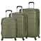 Senator Travel Bags Suitcase A1012 3 Pcs Hard Casing Trolley Luggage Set Olive