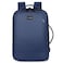 Hike Premium Durable Shoulder Backpack Water Resistant Two-Way Loader Expandable Casual Daypack with Built in USB Port for Men and Women, HK1905, Blue