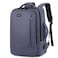 Hike Premium Durable Shoulder Backpack Water Resistant Two-Way Loader Expandable Casual Daypack with Built in USB Port for Men and Women, HK1905, Grey