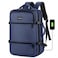 Hike Premium Unisex Backpack Water Resistant Laptop Daypack with 360&deg; Degree Opening and Separate Laptop Compartment for Travel/Business/College, HK2026, Blue