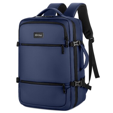 Hike Premium Unisex Backpack Water Resistant Laptop Daypack with 360&deg; Degree Opening and Separate Laptop Compartment for Travel/Business/College, HK2026, Blue