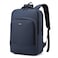 Hike Unisex Polyester Backpack 17.5-inch Water Resistant Computer Bag with Built in USB Port for Men and Women, HK2105, Blue