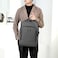 Hike Unisex Polyester Backpack 17.5-inch Water Resistant Computer Bag with Built in USB Port for Men and Women, HK2105, Grey