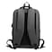 Hike Unisex Polyester Backpack 17.5-inch Water Resistant Computer Bag with Built in USB Port for Men and Women, HK2105, Grey