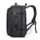 Hike Unisex Expandable Shoulder Backpack Water Resistant Laptop Daypack with 360&deg; Degree Opening and Separate Laptop Compartment for Travel/Business/College, HK2101, Black