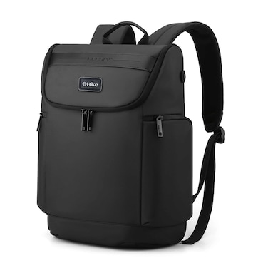 Hike 16 Inch Durable Laptop Backpack Waterproof Business Casual Daypack for Men Women in Travel Office School College, HK2205, Black