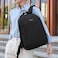 Hike Unisex Durable Sling Laptop Backpack Water Resistant Premium Casual Daypack for Travel/Business/College/School, HK9901, Black