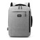 Hike Unisex Slim Laptop Backpack 16-inch Water Resistant Shoulder Daypack with Built in USB Port for Travel/Business/College/School, HK911, Light Grey