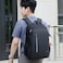 Hike Durable Unisex Laptop Backpack Water Resistant Shoulder Daypack with Built in USB port and Headphone Jack for Travel/Business/College/ School, HKY2219, Black