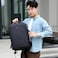 Hike Unisex Premium Expandable Shoulder Backpack Water Resistant Laptop Daypack with Built in USB Port and Separate Laptop Compartment for Travel/Business/College, HKY2103, Black