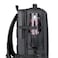 Hike Unisex Premium Expandable Shoulder Backpack Water Resistant Laptop Daypack with Built in USB Port and Separate Laptop Compartment for Travel/Business/College, HKY2103, Black