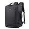 Hike Unisex Premium Expandable Shoulder Backpack Water Resistant Laptop Daypack with Built in USB Port and Separate Laptop Compartment for Travel/Business/College, HKY2103, Black