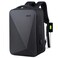 Hike Semi Hard Laptop Backpack with Built in combination lock and USB port Water Resistant 17-inch Unisex Daypack for Travel, Office and Business, HK605, Black