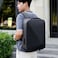 Hike Semi Hard Laptop Backpack with Built in combination lock and USB port Water Resistant 17-inch Unisex Daypack for Travel, Office and Business, HK605, Grey