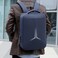 Hike Semi Hard 16-inch Unisex Laptop Backpack with Built in Combination lock and USB/ Headphone Port Daypack for Travel, Office and Business, HK2252, Blue